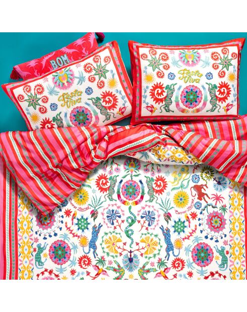 Set copripiumino king satin multicolor - 240x220 cm