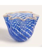 Jarrón azul - 25 x 25 x 19 cm