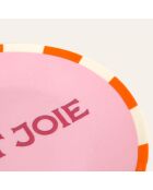 Assiette Petit Joie rose - 15 x 15 cm