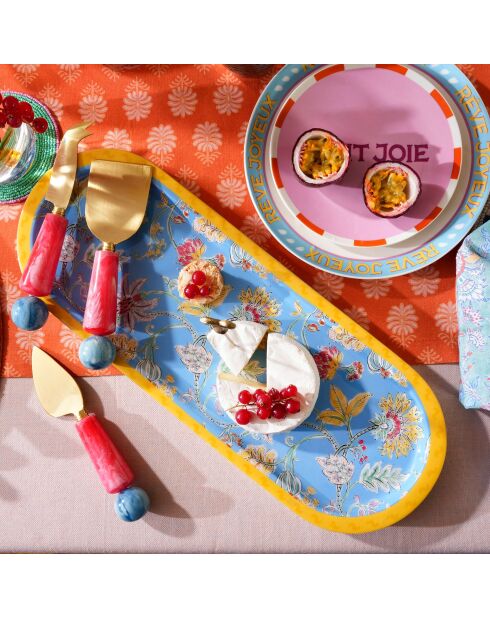 Assiette Petit Joie rose - 15 x 15 cm