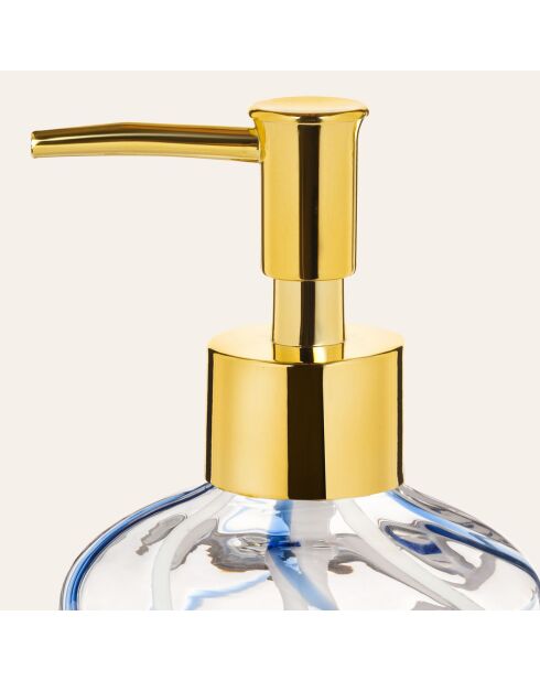 Dispenser di sapone multicolore - 8 x 8 x 20,5 cm