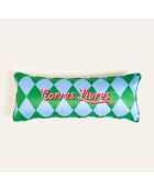 Cuscino Corres Livres verde - 20 x 55 cm