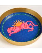 Plateau bleu - 15 x 15 x 2 cm