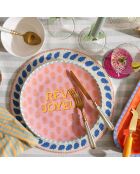 Assiette Luohu en porcelaine multicolore - 27 x 27 cm