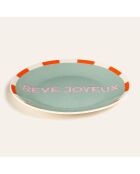 Assiette Razzle Dazzle verte - 15 x 15 cm