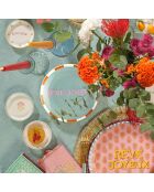 Assiette Razzle Dazzle verte - 15 x 15 cm