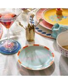 Assiette Razzle Dazzle verte - 15 x 15 cm