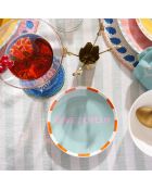 Assiette Razzle Dazzle verte - 15 x 15 cm