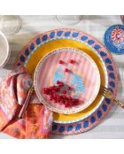 Plat de service à gâteau Tigre multicolore - 21 x 21 cm
