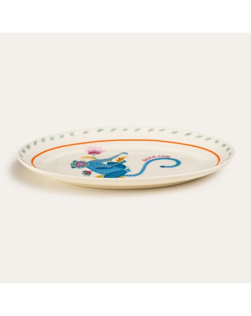 Plat de service Singe Roulade multicolore - 25 x 15 cm