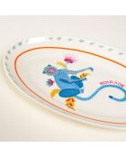 Plat de service Singe Roulade multicolore - 25 x 15 cm