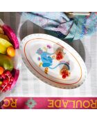 Plat de service Singe Roulade multicolore - 25 x 15 cm