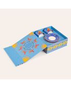 Ensemble de tasses 4 pièces à café Luohu bleu - 90 ml