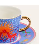 Ensemble de tasses 4 pièces à café Luohu bleu - 90 ml