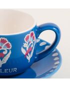 Ensemble de tasses à café 2 pièces Chaleur bleu - 90 ml