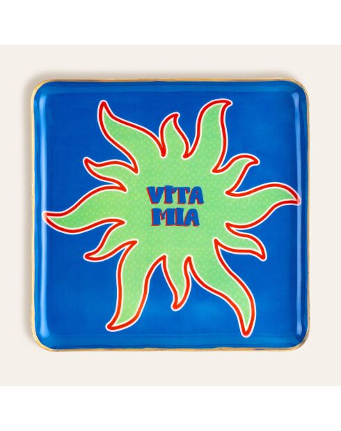 Vita Mia blaues Tablett - 25 x 25 cm
