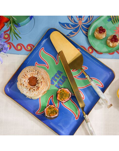 Vita Mia blaues Tablett - 25 x 25 cm