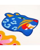 Tovaglioli multicolori in 4 pezzi - 15 cm