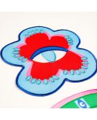 Tovaglioli multicolori in 4 pezzi - 15 cm