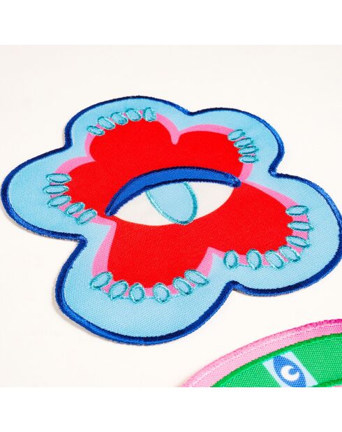 Serviettes de table 4 pièces multicolores - 15 cm