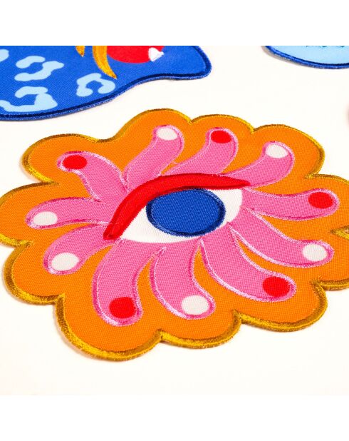 Serviettes de table 4 pièces multicolores - 15 cm