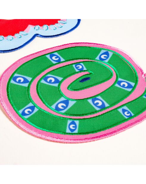 Serviettes de table 4 pièces multicolores - 15 cm