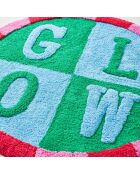 Tapis de bain en coton Glow multicolore - 70 x 70 cm