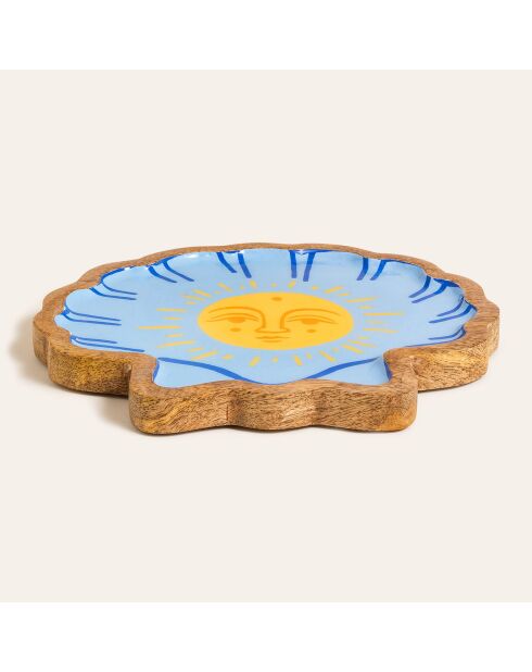 Plateau des aliments jaune - 20 x 19 cm