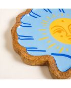 Plateau des aliments jaune - 20 x 19 cm