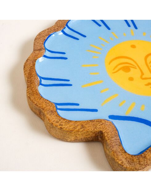 Plateau des aliments jaune - 20 x 19 cm