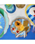 Plateau des aliments jaune - 20 x 19 cm