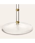 Bicchiere da champagne trasparente e dorato - 240 ml
