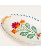 Plat de service ovale Rêve Joyeux multicolore - 31 x 18 cm