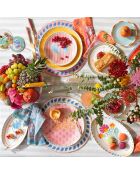 Plat de service ovale Rêve Joyeux multicolore - 31 x 18 cm