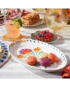 Plat de service ovale Rêve Joyeux multicolore - 31 x 18 cm