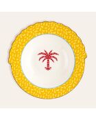 Assiette Cocotier jaune - 20 cm