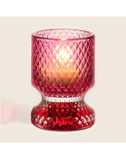 Bougeoir multicolore - 6 x 6 x 8.5 cm
