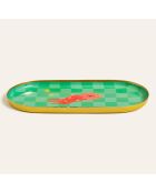 Plateau Agra vert - 24 x 12 x 1.5 cm