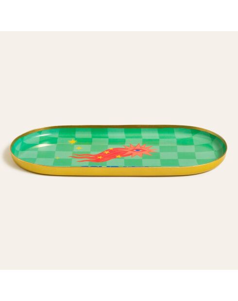 Plateau Agra vert - 24 x 12 x 1.5 cm