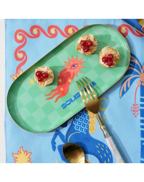 Plateau Agra vert - 24 x 12 x 1.5 cm
