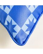 Coussin Lucemia bleu - 20 x 55 cm