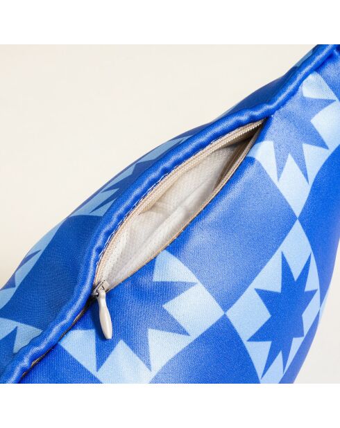 Coussin Lucemia bleu - 20 x 55 cm