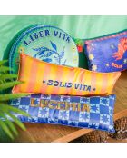 Coussin Lucemia bleu - 20 x 55 cm