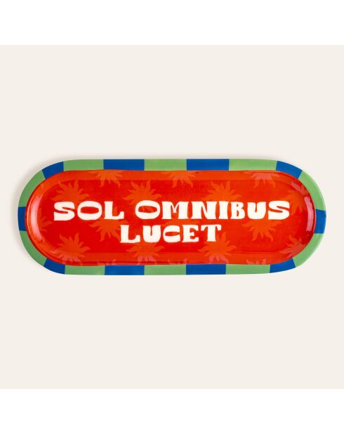 Sol Omnibus Lucet rood voedselbakje - 37 x 14 x 2,5 cm