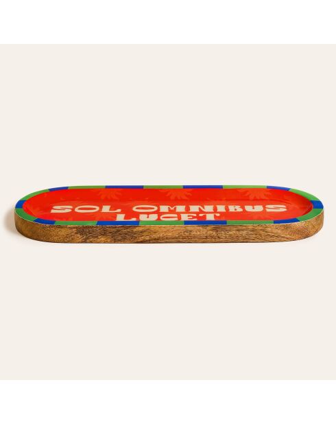 Sol Omnibus Lucet rood voedselbakje - 37 x 14 x 2,5 cm