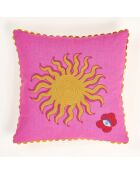 Hansi Fiesta Viva Kissen in Rot und Rosa, 50 x 50 cm