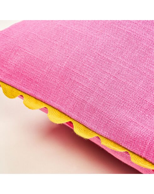 Hansi Fiesta Viva Kissen in Rot und Rosa, 50 x 50 cm