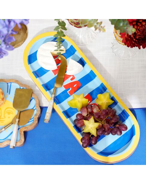 Vita Mia Essenstablett marineblau - 40 x 15 x 2,5 cm