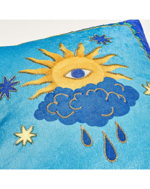 Coussin Sun Cloud bleu - 50 x 55 cm