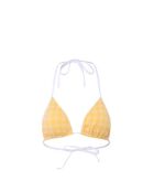 Haut de maillot triangle bikini jaune